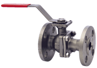 Dwyer 2-Piece Flanged Stainless Steel Ball Valve, Series WE04